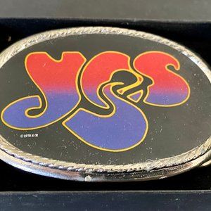 Vintage YES Belt Buckle From 1978 Roger Dean Logo